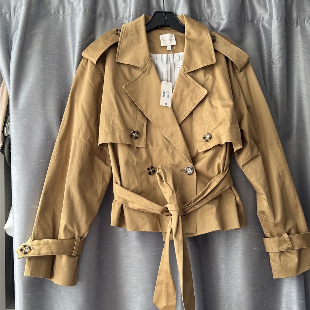 Favorite Daughter The Cropped Charles Trench in Sand. Nwt size Medium - Picture 6 of 10
